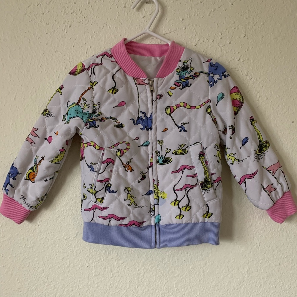 18-24m Dr. Seuss Letterman Style Quilted Jacket